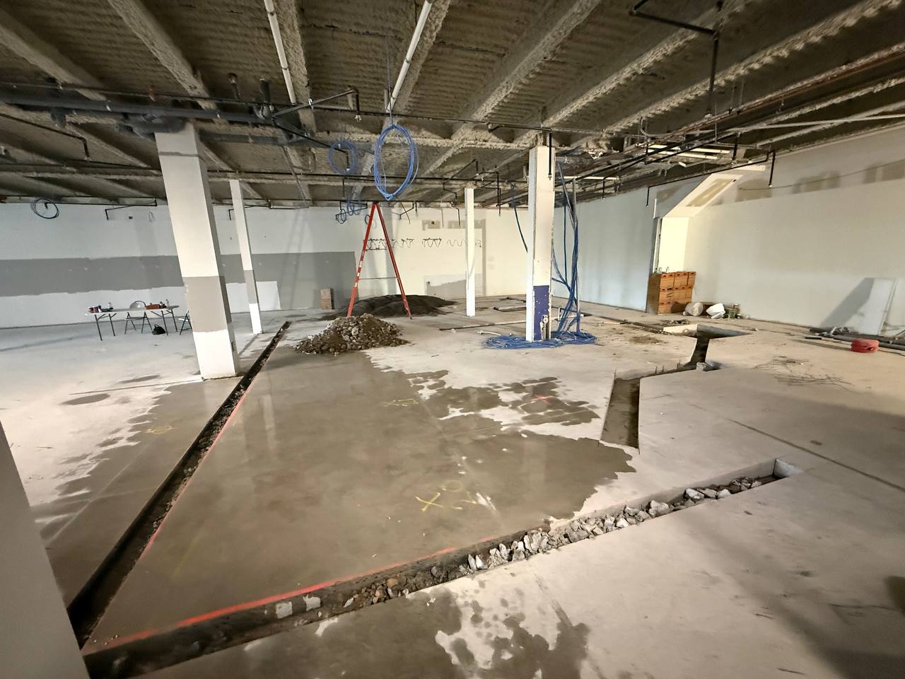 Cutting Concrete Floor